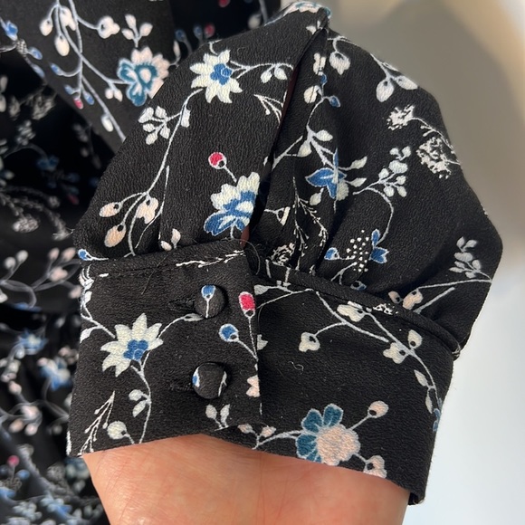 Ann Taylor Loft Floral Long Sleeve Dress Size M - Picture 5 of 11